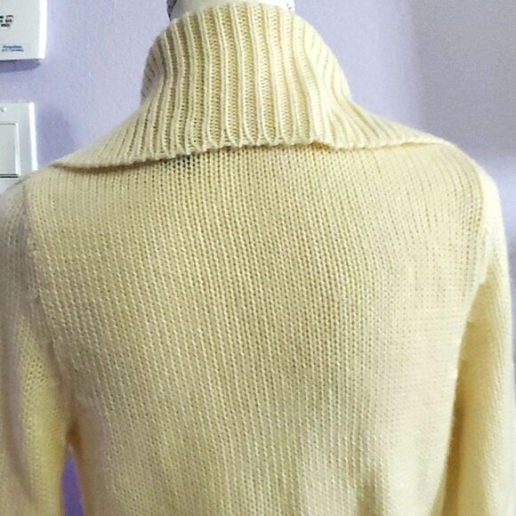 HOST PICK Boho Chic Cream Fringed Longsleeve Knitted Waist Belt Cardigan - Picture 6 of 9